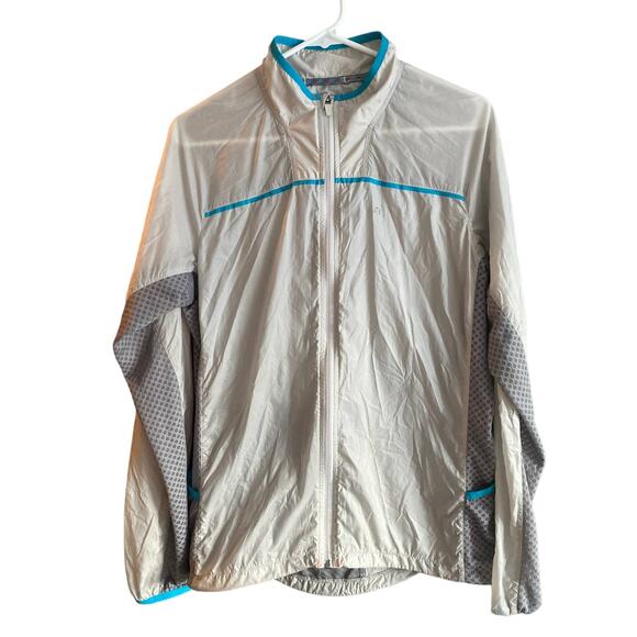 Merrell Selectdry Mens Gray Nylon Lightweight Full Zip Jacket Medium - Picture 1 of 8